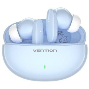 Auricular Bluetooth Vention ELF E01 com Estojo de Carregamento – Azul