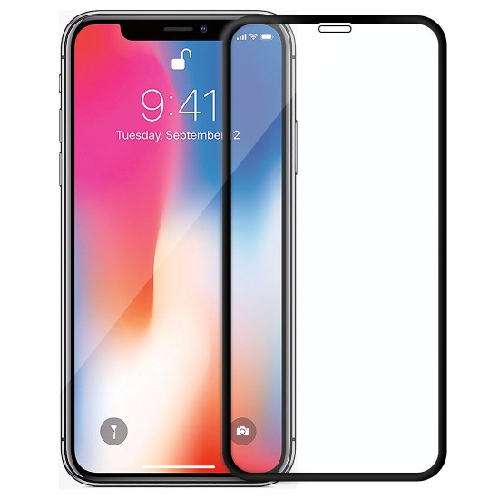 Pelicula De Vidro 5d Completa iPhone X/ Xs/ 11 Pro 5.8″ Preto