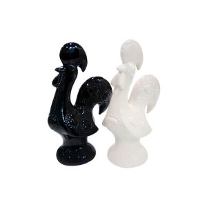 Galos de Ceramica Minis Galo Coração