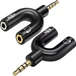 Adaptador Para Auriculares 3.5M 2X3.5F