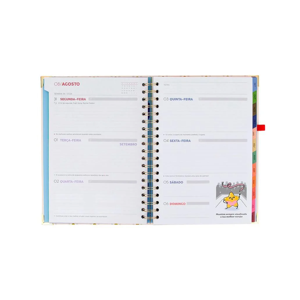 Agenda 26-27 Semanal Grande - Faz com que cada dia conte - Mr. Wonderful - Image 8