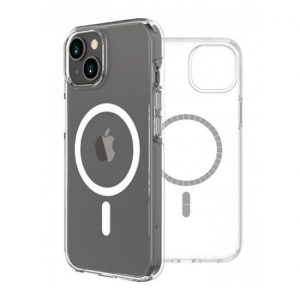 Capa Silicone Dura Iphone 15 Plus Transparente Magsafe