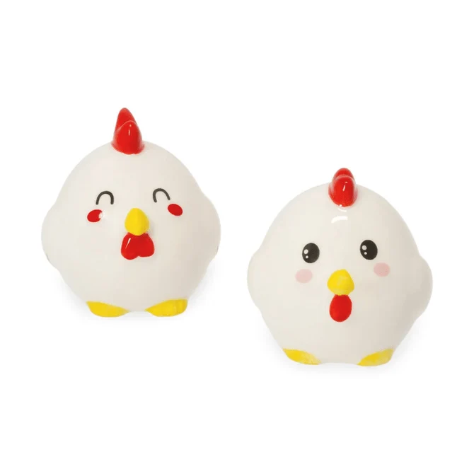 Conjunto de Saleiro e Pimenteiro de Cerâmica Galinha Legami - Image 2