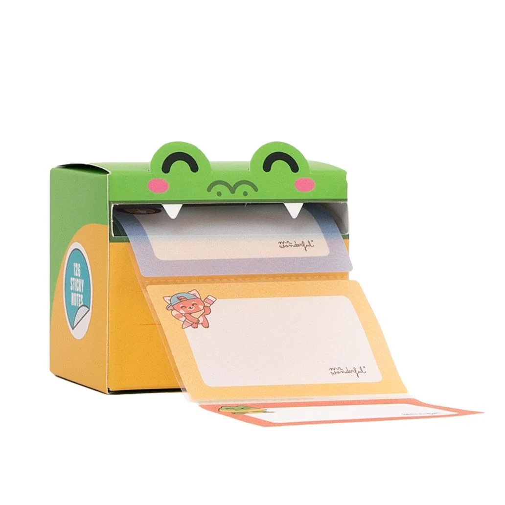 Dispensador de Notas Adesivas Transparentes Crocodilo Mr.wonderful