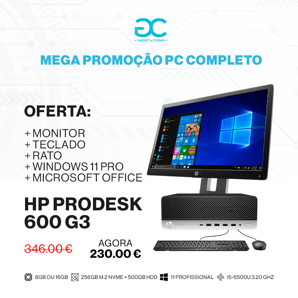 Super Kit HP ProDesk 600 G3 | 8GB RAM | M. Office - Image 2
