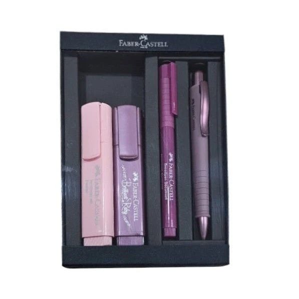 Set Poly Urban Bordeaux + Broadpen + Textliners Faber-Castell