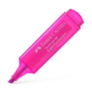 Sublinhador Faber-Castell Textliner Superfluorescente neon Rosa