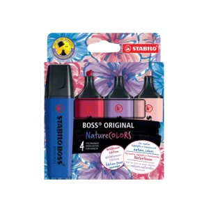 Sublinhador Stabilo Boss Wildflower Nature Colors 4 Cores