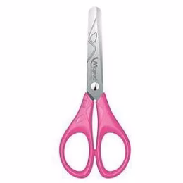 Tesoura maped 13cm escolar redonda rosa