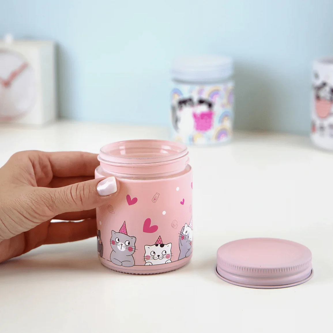 Vela Aromática Gatos - Rosas - Image 4